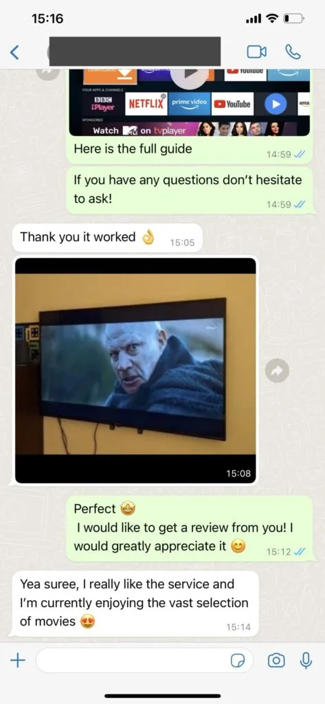 Virtiora WhatsApp Instant Customer Support Chat Screenshot