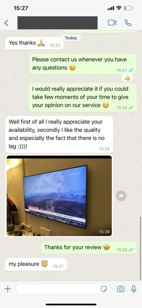 Virtiora WhatsApp Device Setup Assistance Screenshot